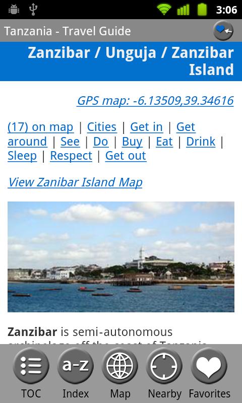Tanzania - Travel Guide &amp; Map Screen 3