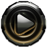 Poweramp skin Gold Glow v3.10