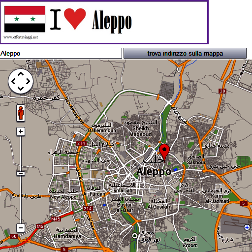 Aleppo map