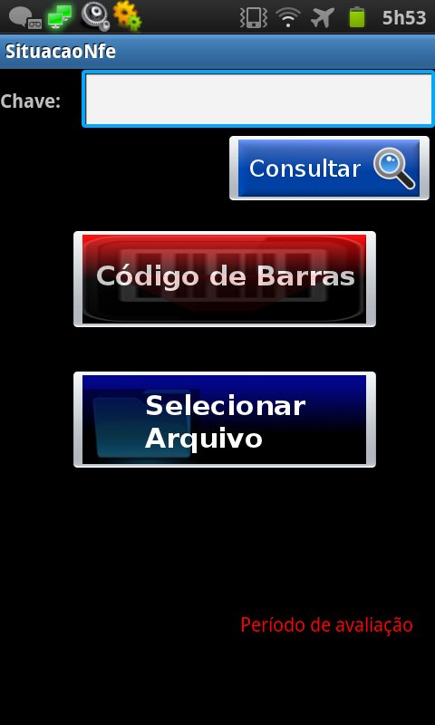 Android application Leitor Danfe/NF-e screenshort