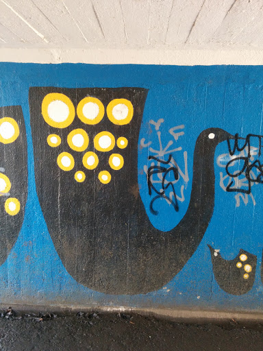 Black Peacock Mural