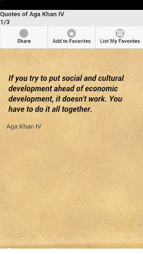 Quotes of Aga Khan IV