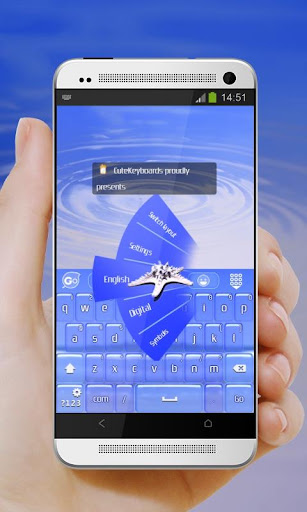 藍色海星 GO Keyboard Theme