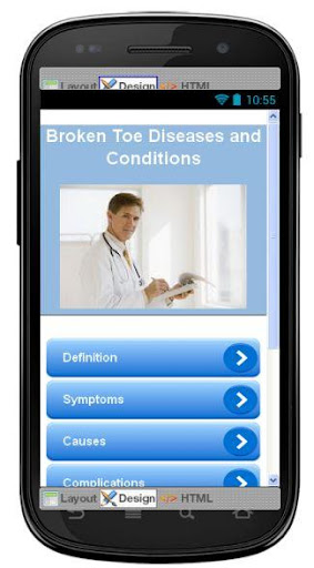 Broken Toe Disease Symptoms