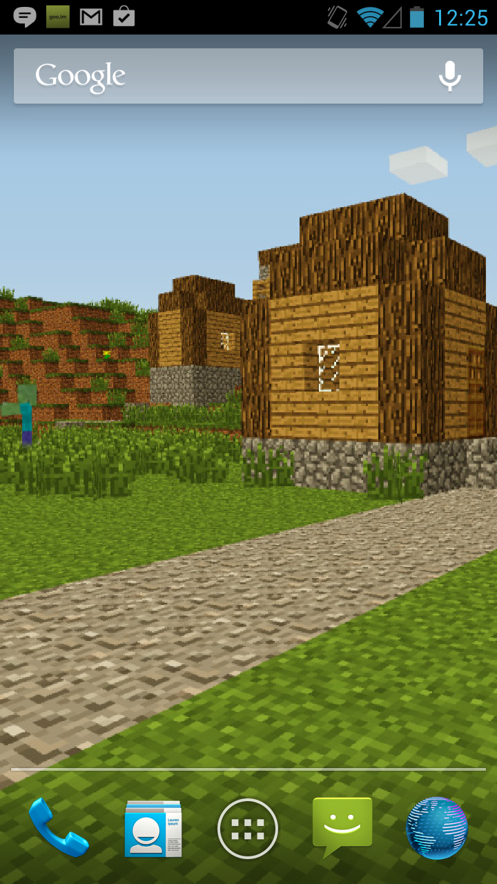ZombieTown Minecraft Wallpaper Screen 2