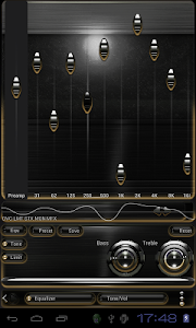 Poweramp skin Gold Glow v3.10