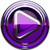 Poweramp skin Purple Glas luxe3.10 (Paid)