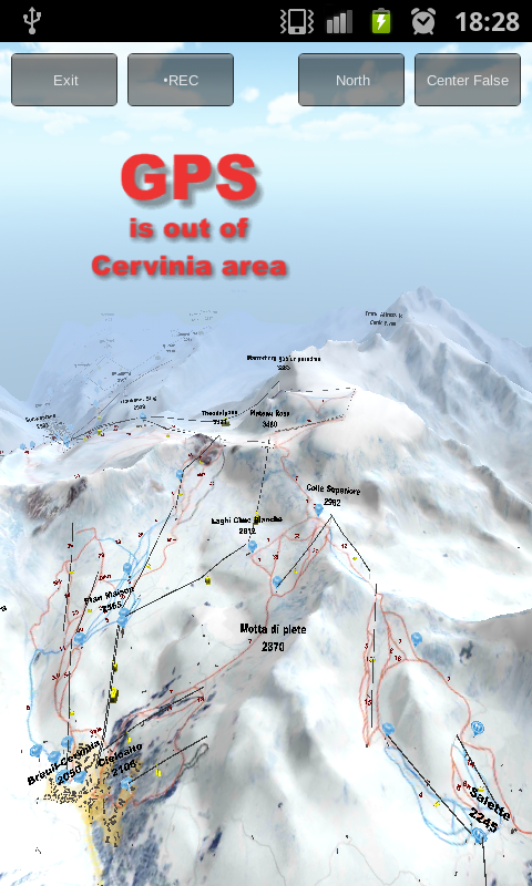 Android application 3d Ski map Cervinia Pro screenshort