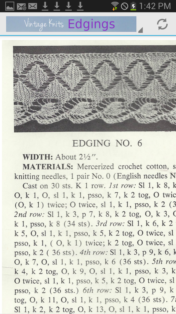 Vintage Knits: Edgings Screen 3