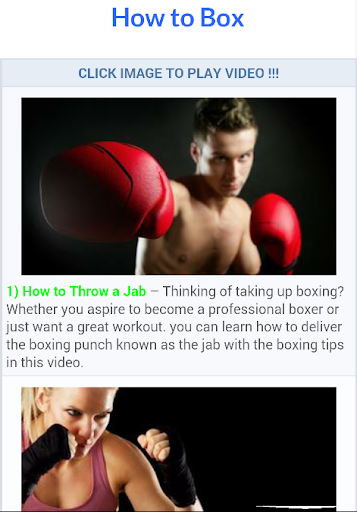 Free Boxing Lessons