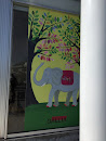 Elephant And Shears Mural 