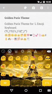 Golden Paris Emoji Keyboard(圖2)-速報App