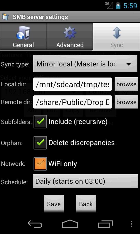 AndSMBPro Screen 2