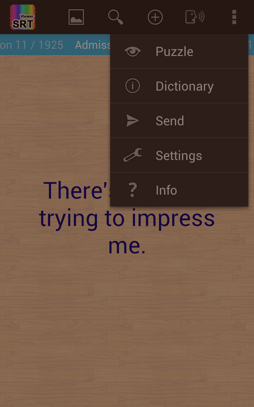 SRT Viewer Screen 3