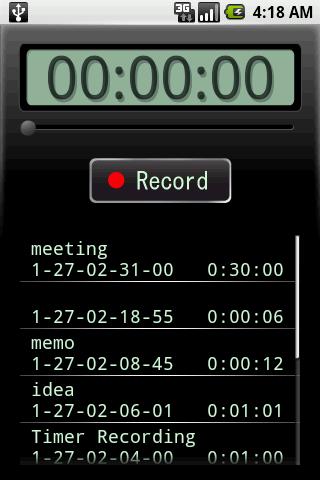 Voice Recorder- screenshot