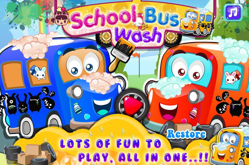 Baby School Bus Wash