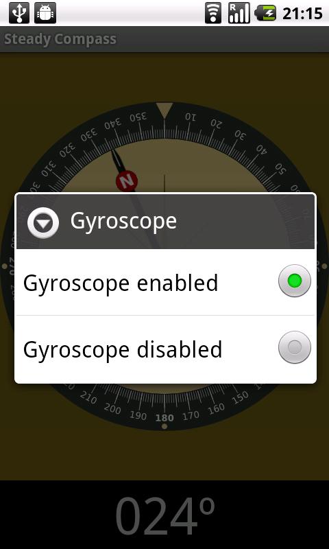 Steady compass Screen 3