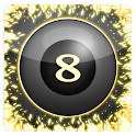 Magic 8 Ball Fire logo