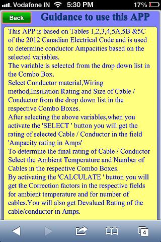 【免費生產應用App】CEC 2012 Ampacity Calculator-APP點子