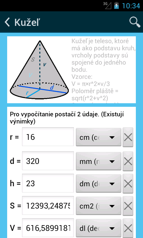 MF Výpočty - screenshot