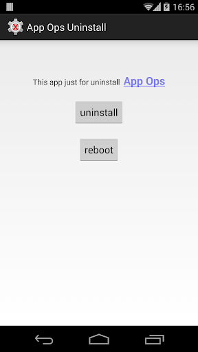 App Ops Uninstall