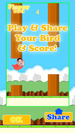 Flappy You: Dodge fun obstacles as a selfie bird poster 2