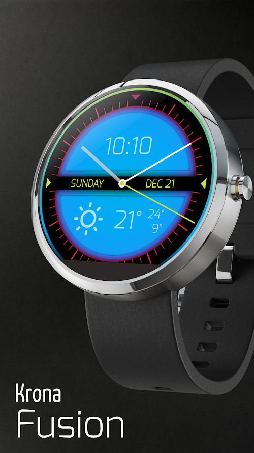 Android application Krona Fusion Watchface screenshort