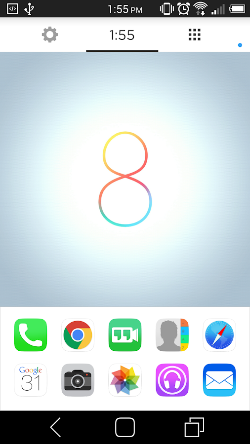 Ultimate iOS8 Launcher Theme - screenshot