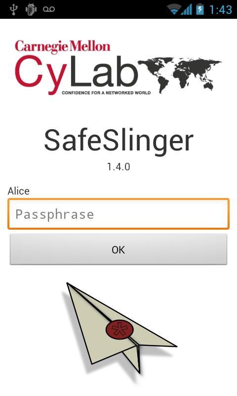 SafeSlinger - screenshot
