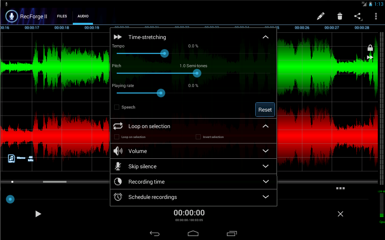 RecForge II Pro Audio Recorder - screenshot