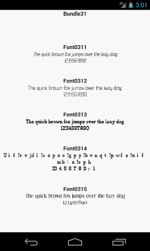 Fonts for FlipFont 31