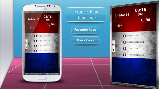 France Flag Door Lock