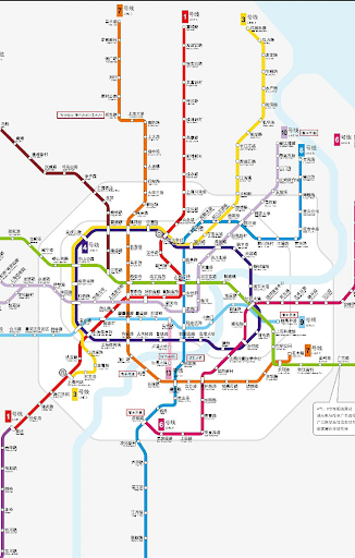 上海地下鉄路線図