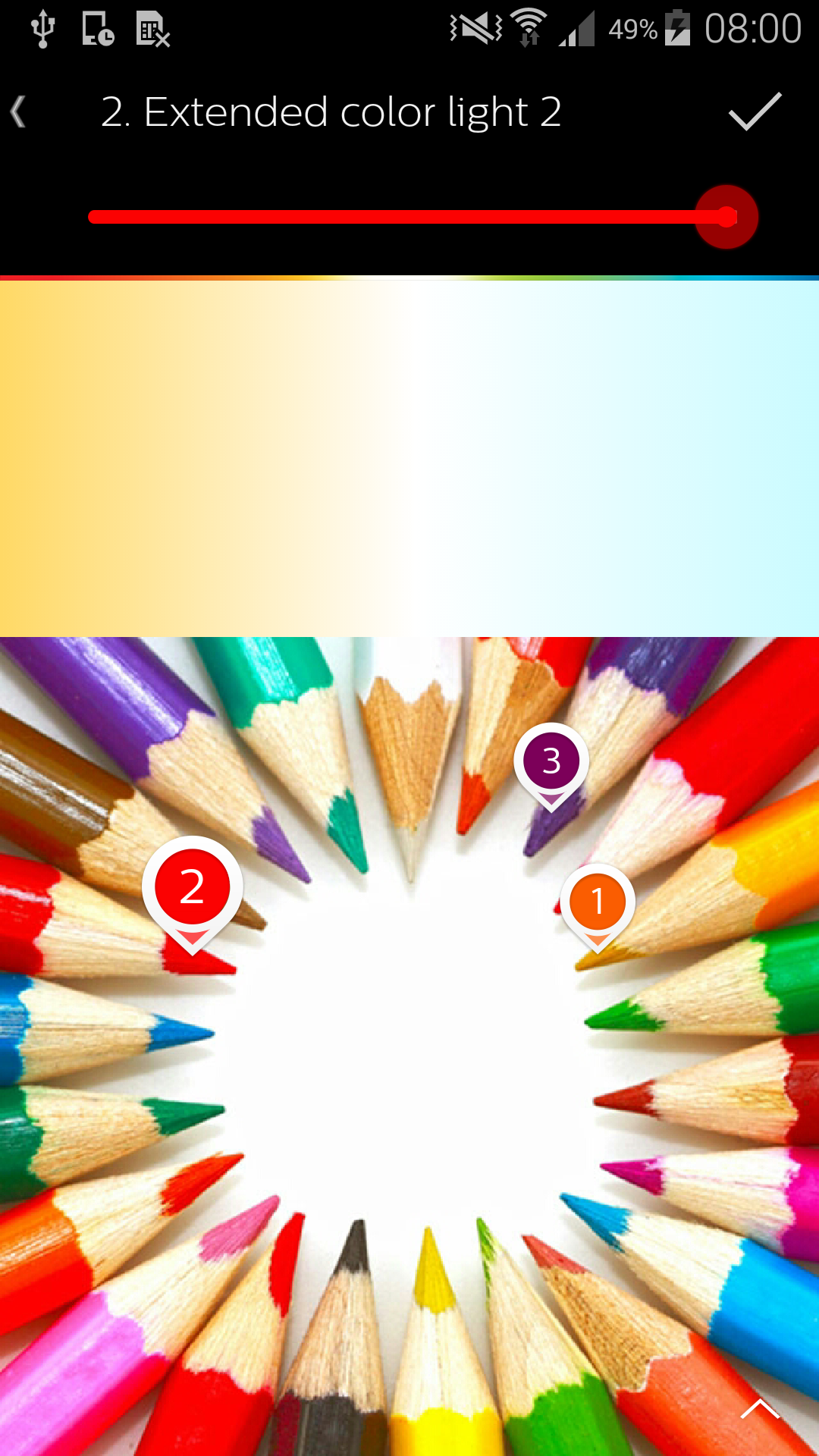 Android application Philips Hue screenshort
