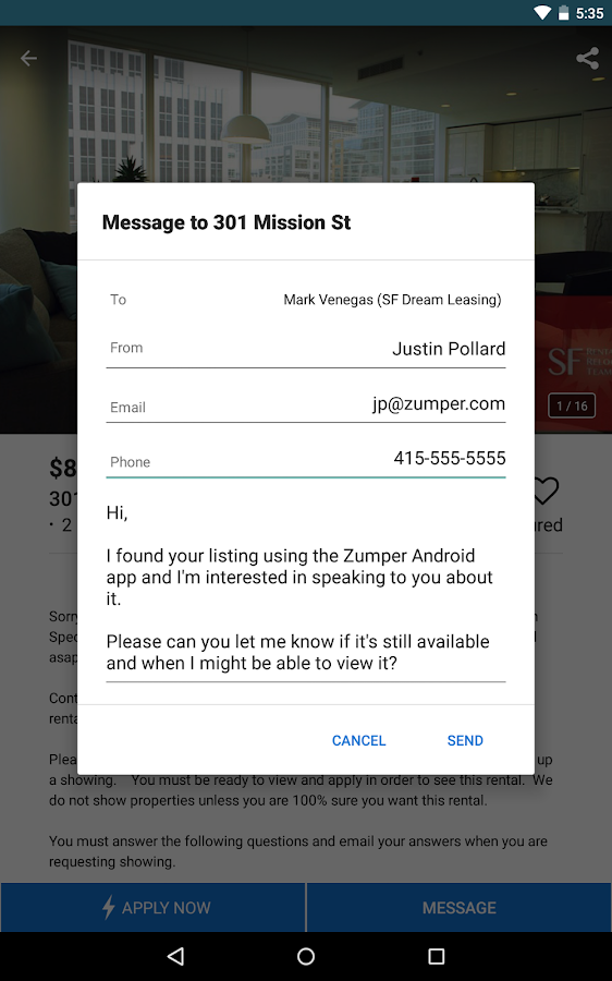 Zumper Apartments for Rent screenshot