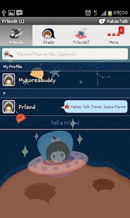 Free Kakaotalk Theme Space planet APK for Android