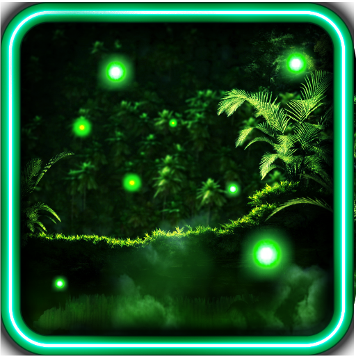 Jungles Night Fireflies HD LWP LOGO-APP點子