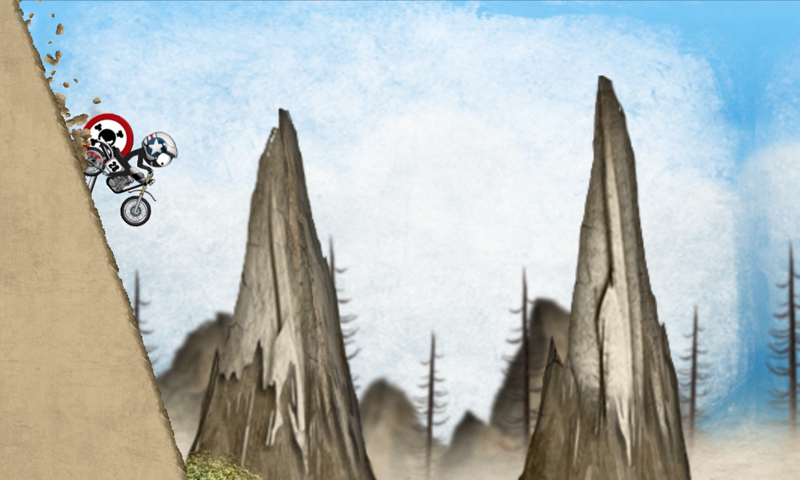  Stickman Downhill Motocross: captura de tela 