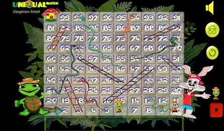 Unequal Match-Snakes & ladders poster 1