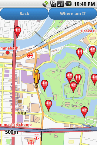 Osaka Amenities Map free