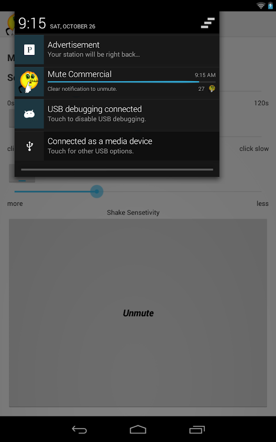    Commercial muting, Ad muter- screenshot  