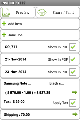 Invoice PDF Pro Screen 3