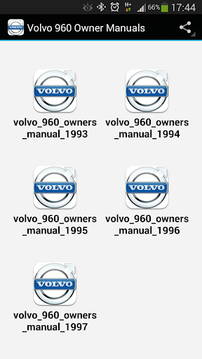 Volvo 960 Owner Manuals