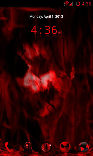 Sinister Red Go Launcher Theme
