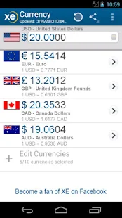 XE Currency - screenshot thumbnail