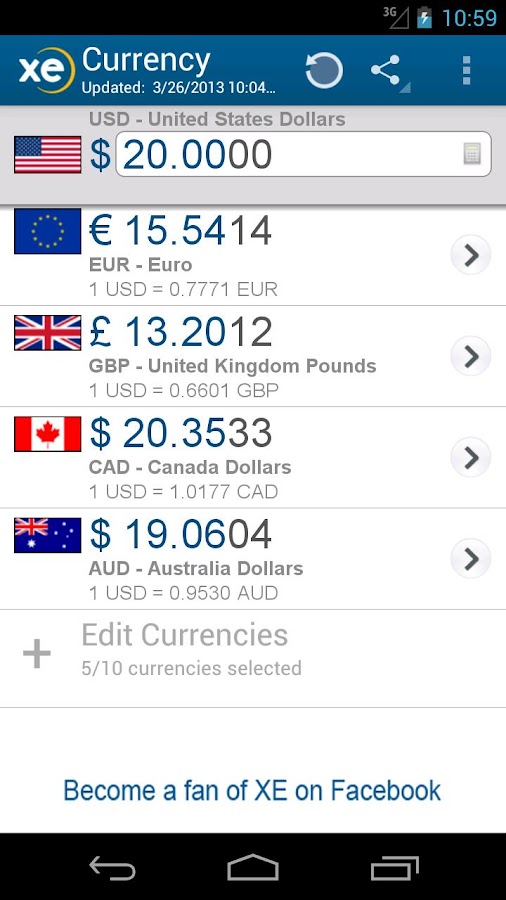 Forex xe currency converter