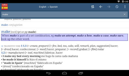 Collins Spanish Dictionary(圖5)-速報App