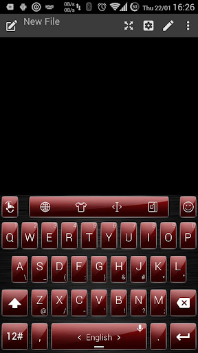 Theme TouchPal Metal Red