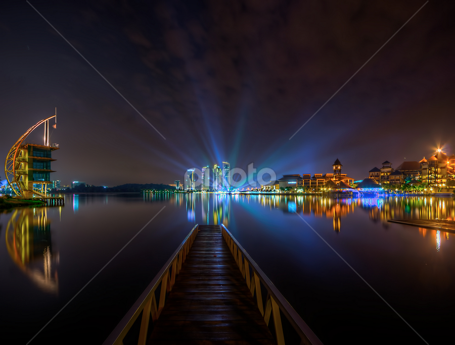 The Ray Of The Light by Mohd Tarmudi - City,  Street & Park Night
