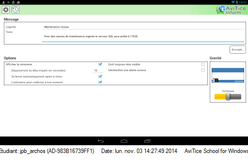 AviTice Inform Android Console